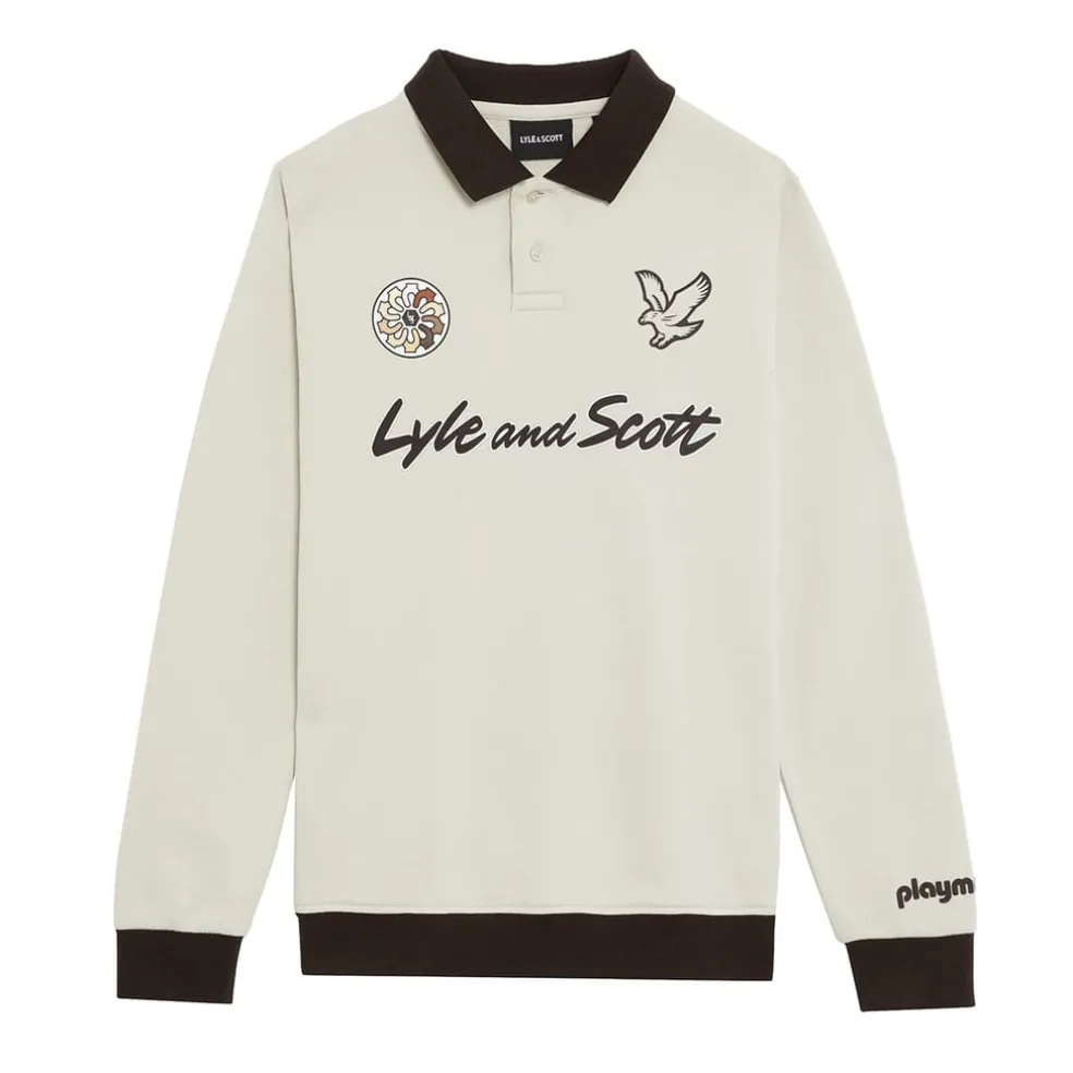 Lyle And Scott Juniors Playmobil Collared Sweatshirt in Beige