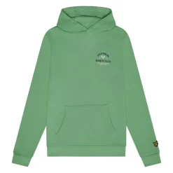 Lyle And Scott Juniors Racquet Club Graphic Hoodie in Green