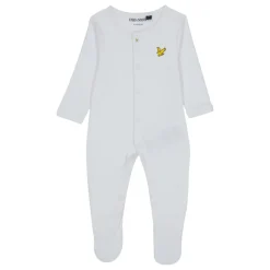 Lyle And Scott Long Sleeve Crew Neck Onesie in White