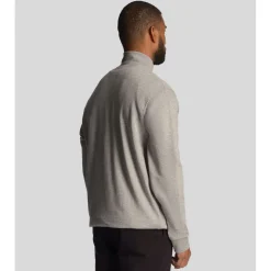 Lyle And Scott Loopback Quarter Zip Sweatshirt in Grey