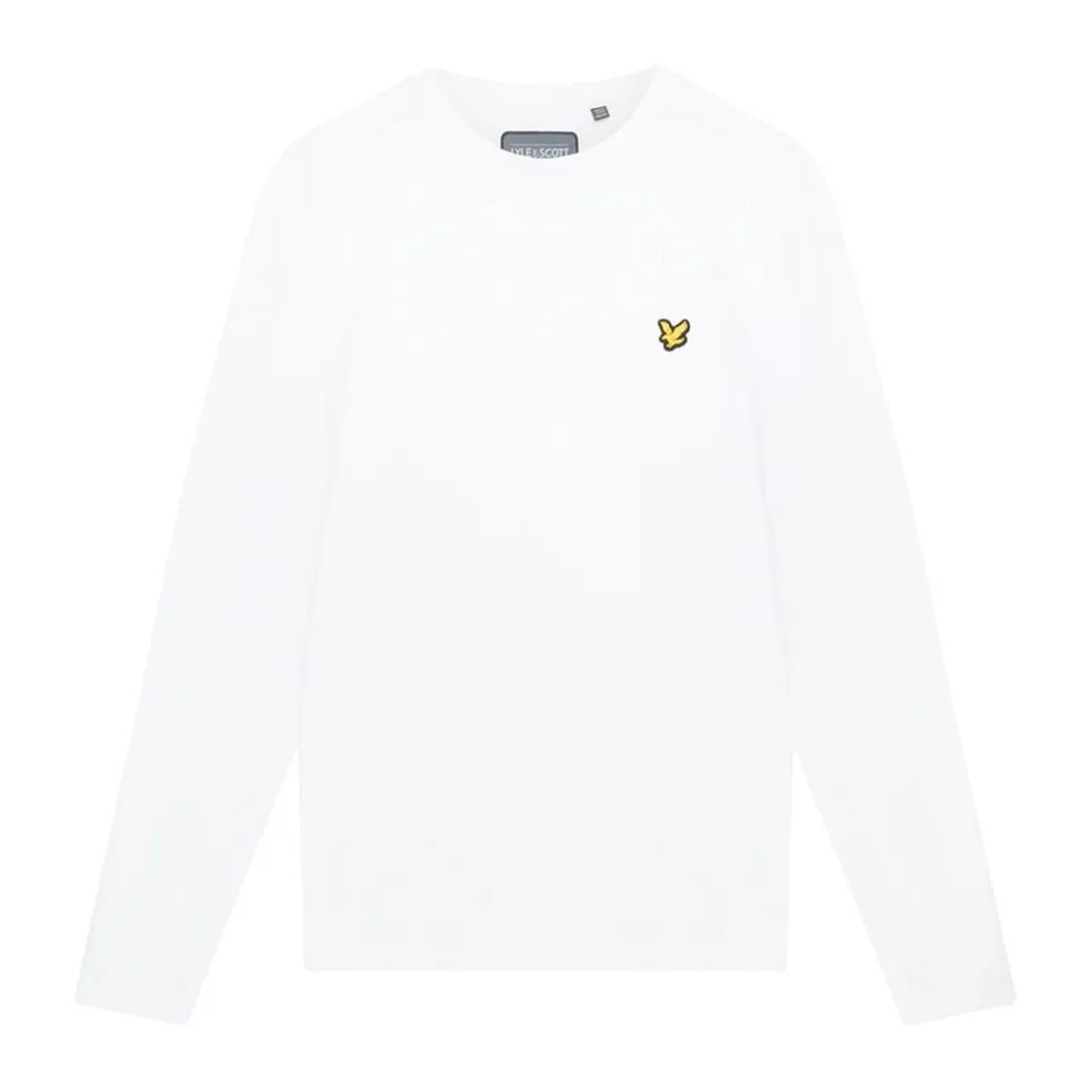 Lyle And Scott Martin Long Sleeve Top in White