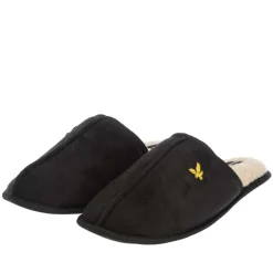 Lyle And Scott Mens Tarquinn Slippers in Black