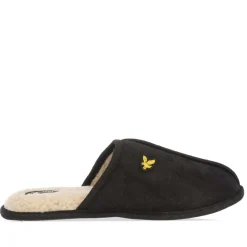Lyle And Scott Mens Tarquinn Slippers in Black