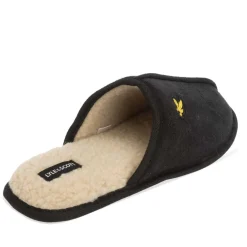 Lyle And Scott Mens Tarquinn Slippers in Black