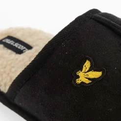 Lyle And Scott Mens Tarquinn Slippers in Black