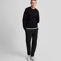 Lyle And Scott Pintuck Interlock Sweatpants in Black
