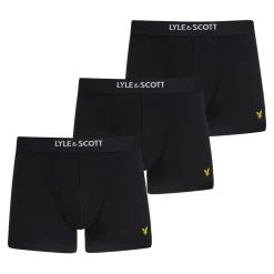 Lyle And Scott 3pk Cre Trunks in Black