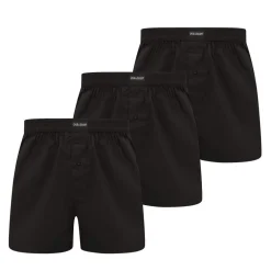 Lyle And Scott 3pk Wvn Boxer in Black