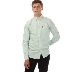 Lyle And Scott Plain Oxford Shirt in Blue