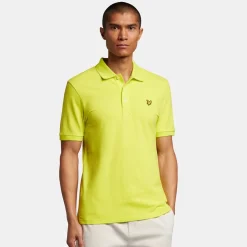 Lyle And Scott Plain Polo Shirt in Yellow