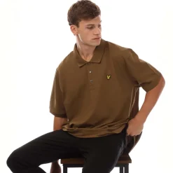 Lyle And Scott Plain Polo Shirt in Brown