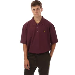 Lyle And Scott Plain Polo Shirt in Purple