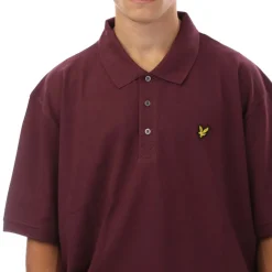 Lyle And Scott Plain Polo Shirt in Purple