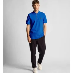 Lyle And Scott Plain Polo Shirt in Blue