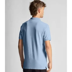 Lyle And Scott Plain Polo Shirt in Light Blue