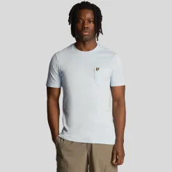 Lyle And Scott Pocket T-Shirt in Light Blue