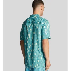 Lyle And Scott Pool Print Shirt in Blue