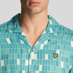 Lyle And Scott Pool Print Shirt in Blue