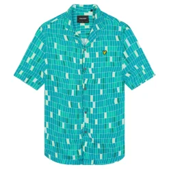 Lyle And Scott Pool Print Shirt in Blue