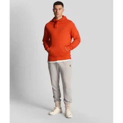 Lyle And Scott Pullover Hoodie in Red
