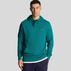Lyle And Scott Pullover Hoodie in Green