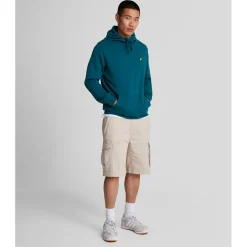 Lyle And Scott Pullover Hoodie in Navy