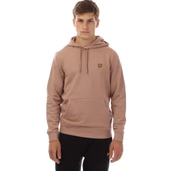 Lyle And Scott Pullover Hoodie in Mauve