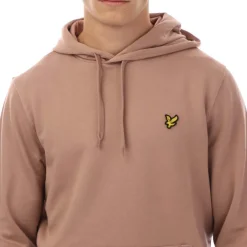 Lyle And Scott Pullover Hoodie in Mauve