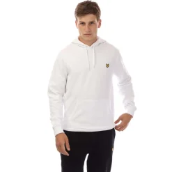 Lyle And Scott Pullover Hoodie in White