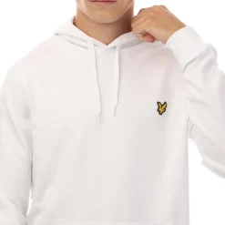 Lyle And Scott Pullover Hoodie in White