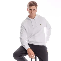 Lyle And Scott Pullover Hoodie in White
