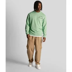 Lyle And Scott Racquet Club Graphic Sweatshirt in Green