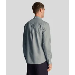 Lyle And Scott Regular Fit Light Weight Oxford Shirt in Blue