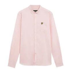 Lyle And Scott Regular Fit Light Weight Oxford Shirt in Pink