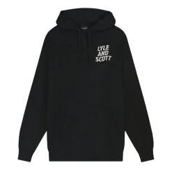 Lyle And Scott Ripple Logo Hoodie in Black