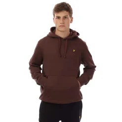 Lyle And Scott Scattered Eagles Graphic Hoodie in Red