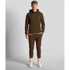 Lyle And Scott Skinny Sweatpants in Brown