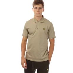 Lyle And Scott Tonal Tipped Polo Shirt in Beige