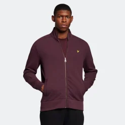 Lyle And Scott Track Top in Burgundy