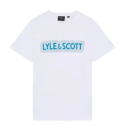 Lyle And Scott Vibrations Print T-Shirt in White