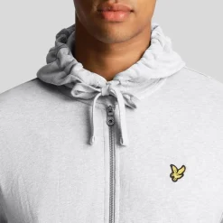 Lyle And Scott Zip Through Hoodie in Grey