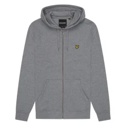 Lyle And Scott Zip Through Hoodie in Grey