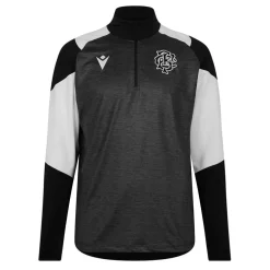 Macron Barbarians Qauter Zip Top 2024 2025 Adults in Black