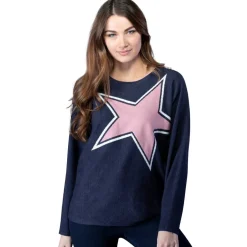 Maison De Nimes Star Graphic Sweater in Blue