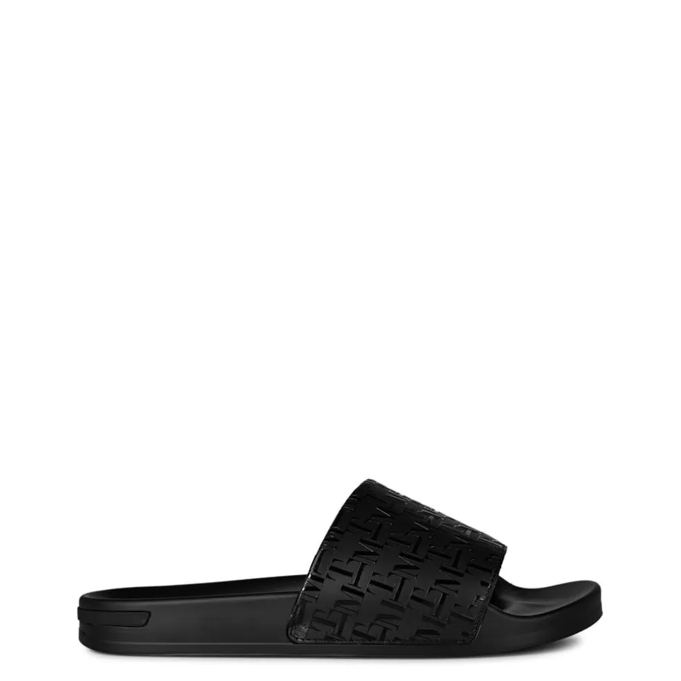 Mallet Slide Grid Pool Shoes in Blue