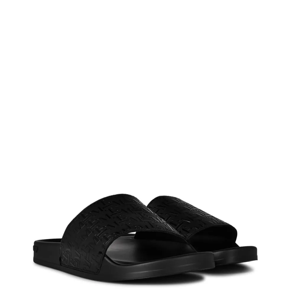 Mallet Slide Grid Pool Shoes in Blue