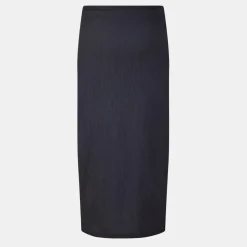Mamalicious Midi Mat Skirt in Black