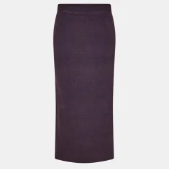 Mamalicious Midi Mat Skirt in Purple