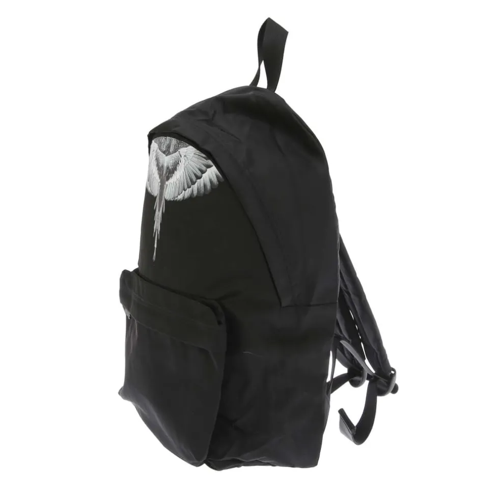 Marcelo Burlon Junior Icon Wings Backpack in Black Grey