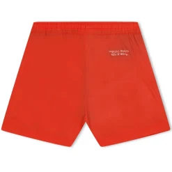 Marcelo Burlon Logo Print Swim Short in Red
